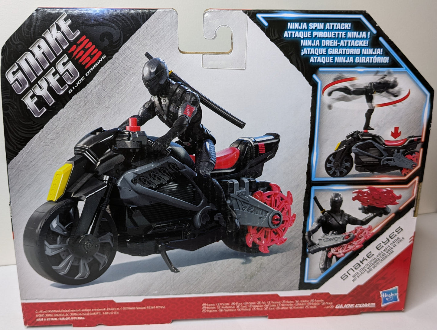 Snake Eyes G.I. Joe Origins Snake Eyes with Stealth Cycle