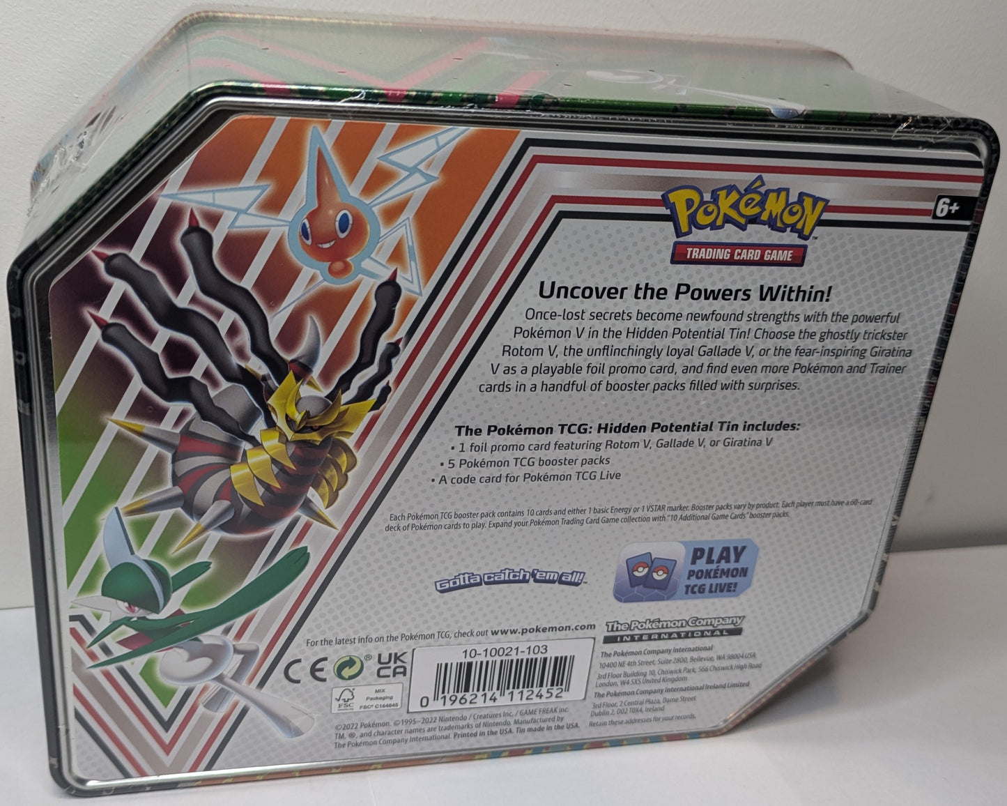 Pokemon Trading Card Games Hidden Potential Tin Rotom V