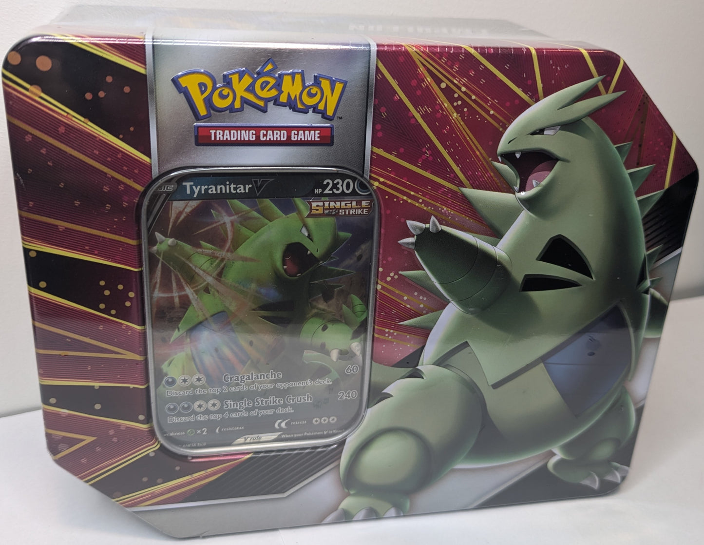 Pokemon Trading Card Games V Strikers Tin Tyranitar V