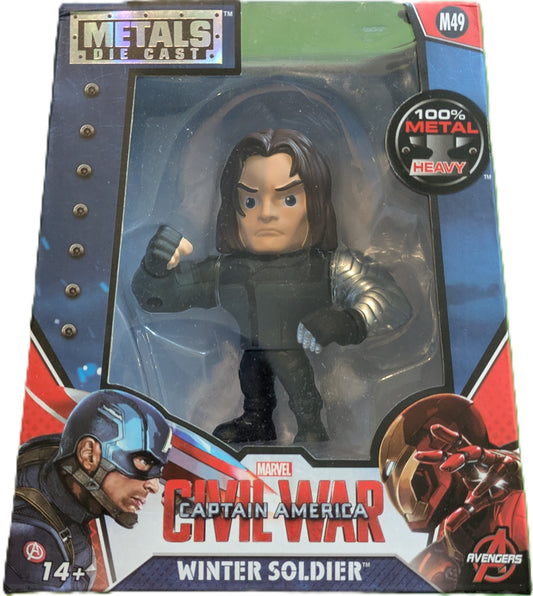 Marvel Captain America Civil War Winter Soldier Metals Die Cast Figure
