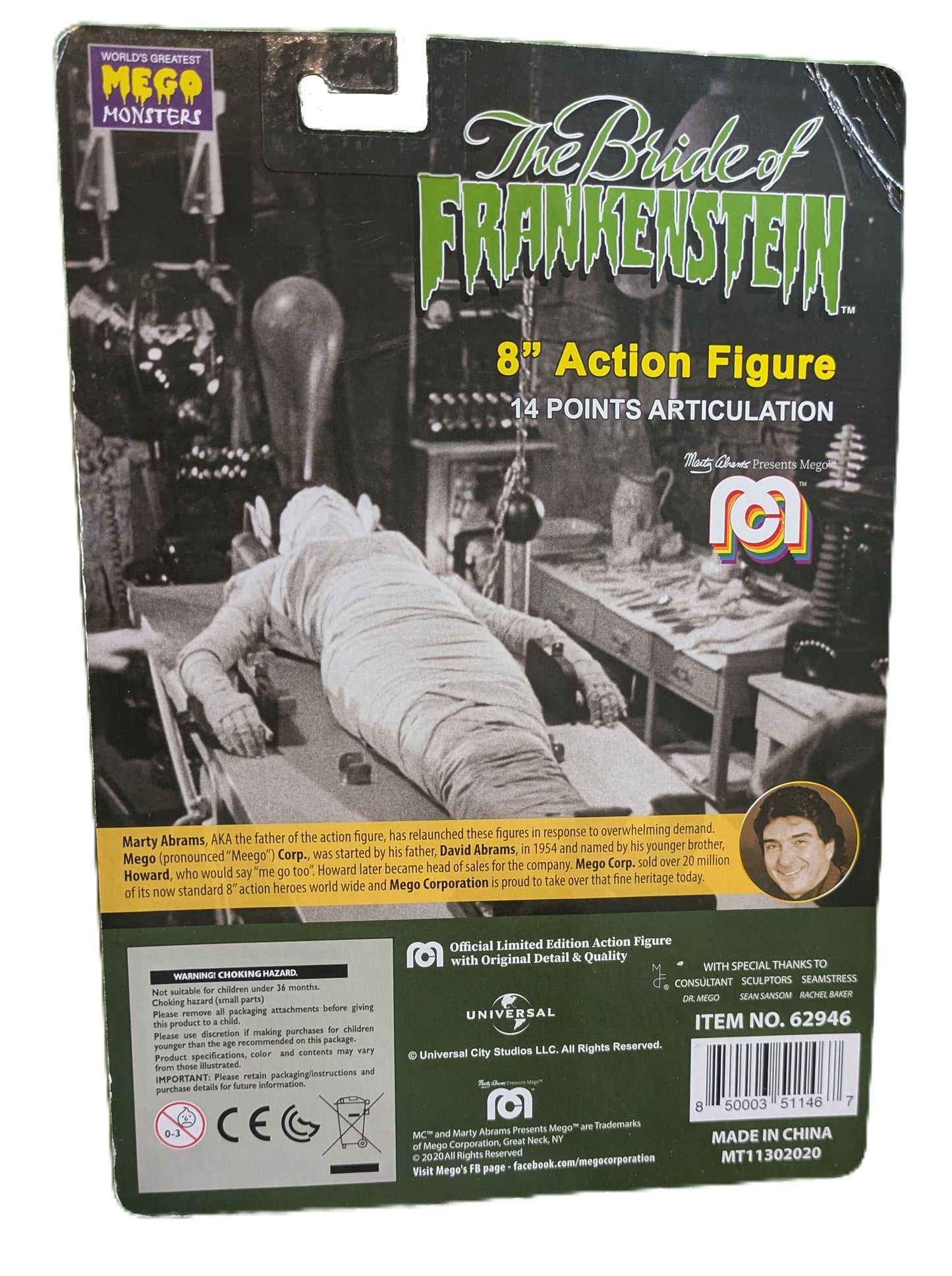 The Bride of Frankenstein 8" Action Figure