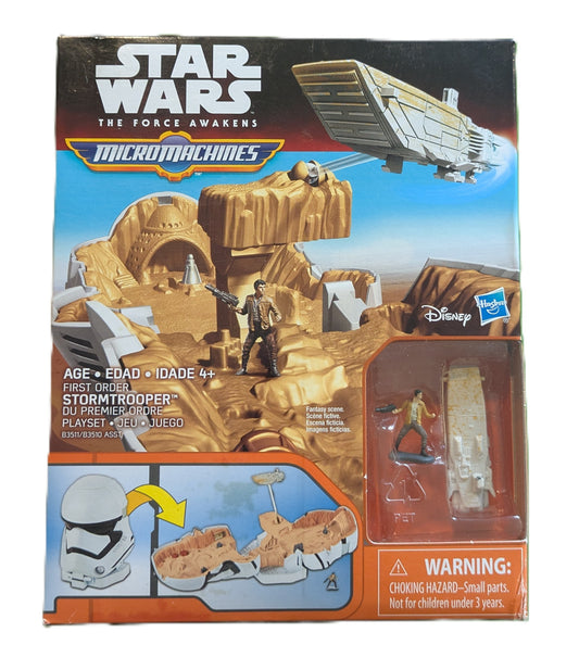 Star Wars The Force Awakens Micromachine First Order Stormtrooper Playset