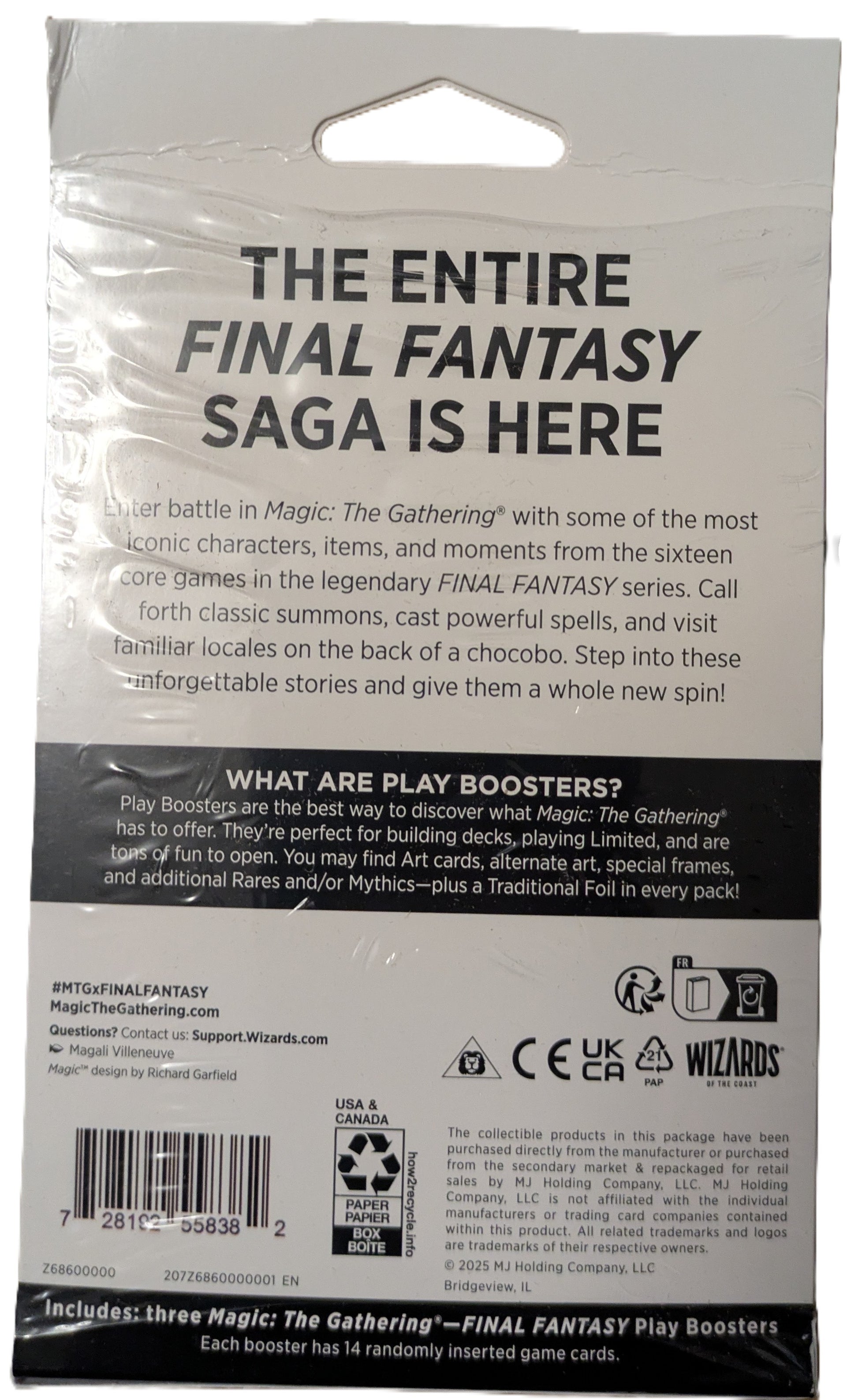 Magic The Gathering Final Fantasy Play Booster Pack – Infamous Collection