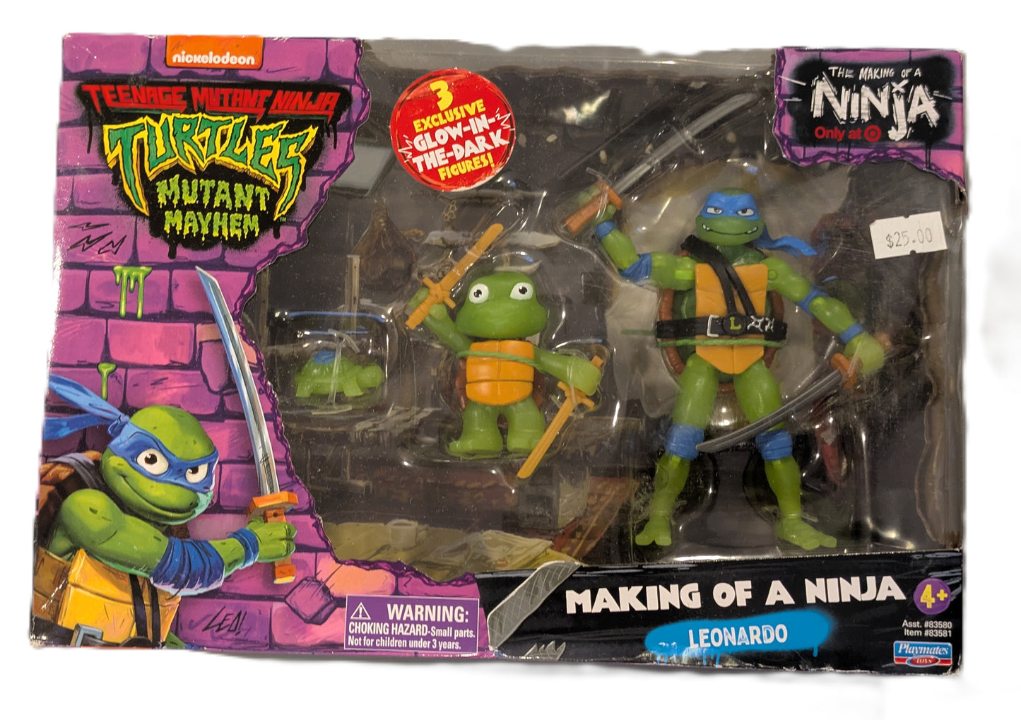 TMNT Mutant Mayhem Movie The Making of a Ninja Target Exclusive Leonardo Action Figure Set