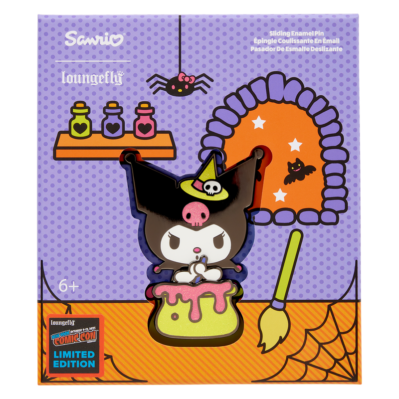 Sanrio NYCC Limited Edition Sanrio Kuromi 3" Collector Box Sliding Pin