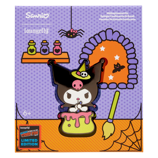 Sanrio NYCC Limited Edition Sanrio Kuromi 3" Collector Box Sliding Pin