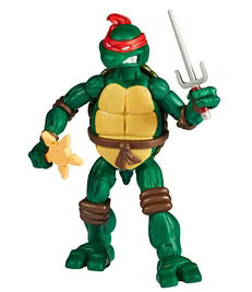 Playmates Toys Teenage Mutant Ninja Turtles x Stranger Things Raphael & Hopper Action Figure 2-Pack (Upside Down Remix)