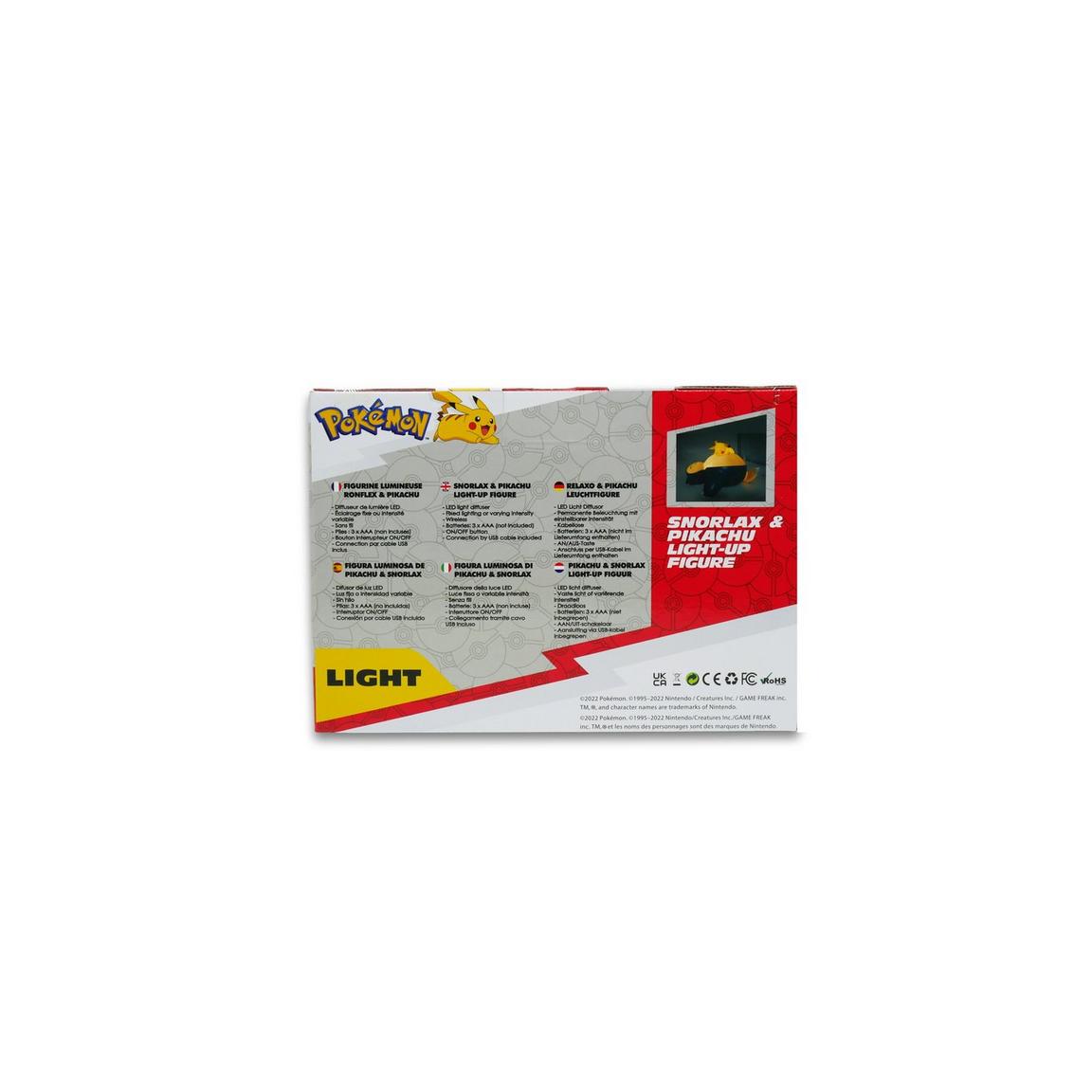 Pokémon Sleeping Snorlax and Pikachu Light-up Figure