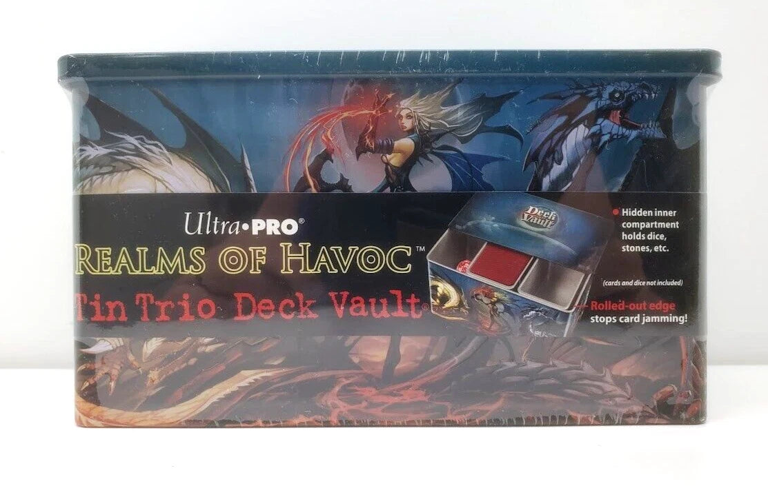 Ultra-Pro Realms Of Havoc Tin Trio Deck Storage Tin